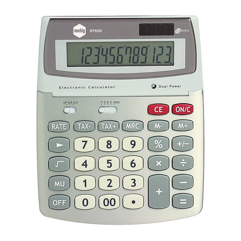 Marbig Calculator Desktop 12 Digit Gst/Product Detail/Stationery