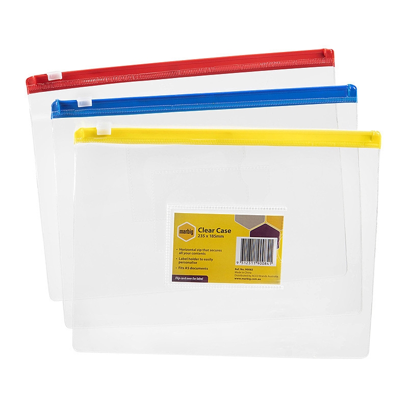 Marbig Clear Case A5 235X185mm Assorted/Product Detail/Stationery