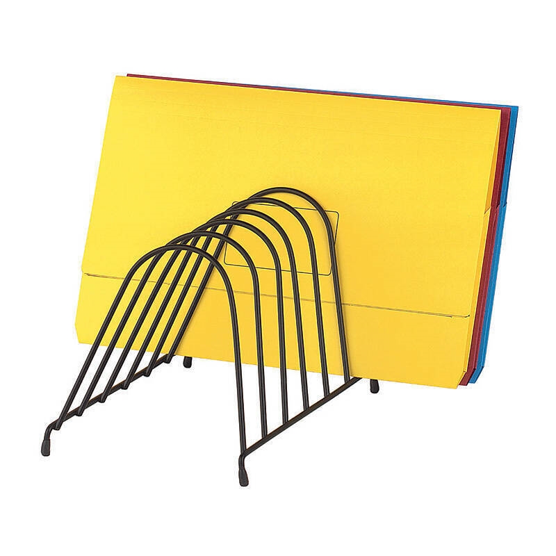 Marbig Step File Wire Organiser Angled Black/Product Detail/Stationery