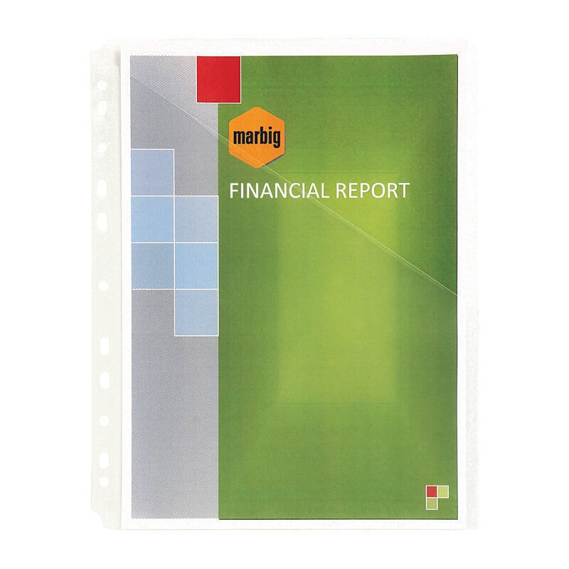 Marbig Sheet Protectors H/Weight A4 Easy Acc Pk10/Product Detail/Stationery