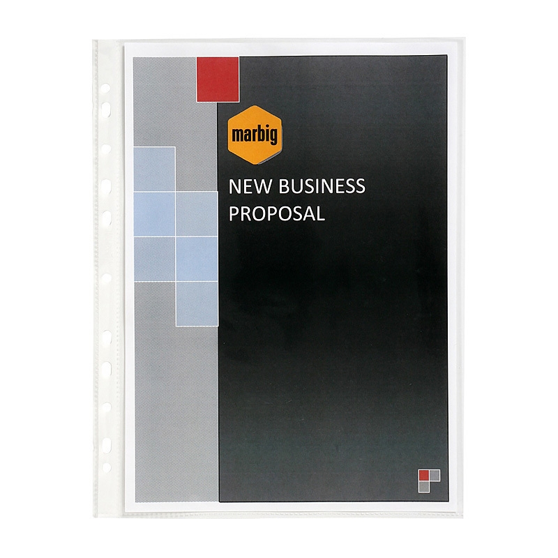 Marbig Sheet Protectors Medium Weight A4 100Pk/Product Detail/Stationery