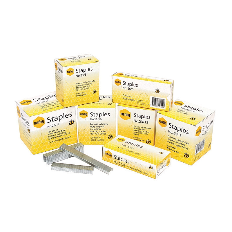 Marbig Staples 23/8mm Bx5000 Heavy Duty/Product Detail/Stationery