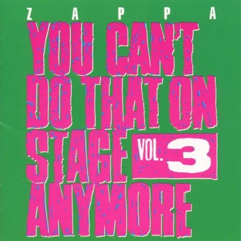 You Can't Do That On Stage Anymore; V3/Product Detail/Alternative