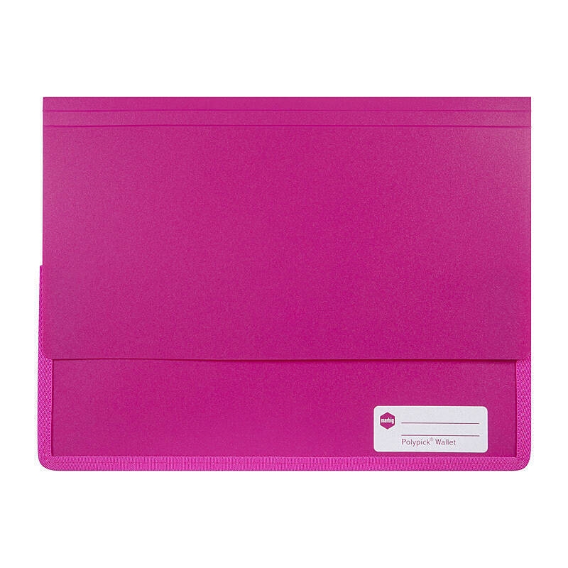 Marbig Polypick A4 Heavy Duty Document Wallet Pink/Product Detail/Stationery
