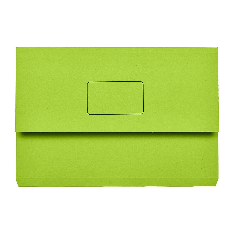 Marbig Slimpick Foolscap Document Wallet Green/Product Detail/Stationery