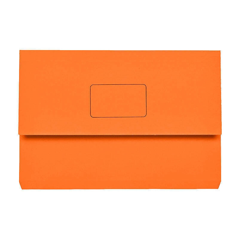 Marbig Slimpick Foolscap Document Wallet Orange/Product Detail/Stationery