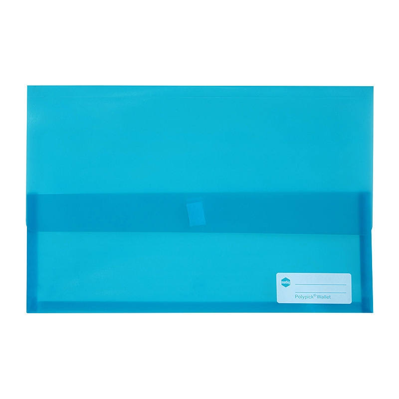 Marbig Polypick Foolscap Document Wallet Marine/Product Detail/Stationery