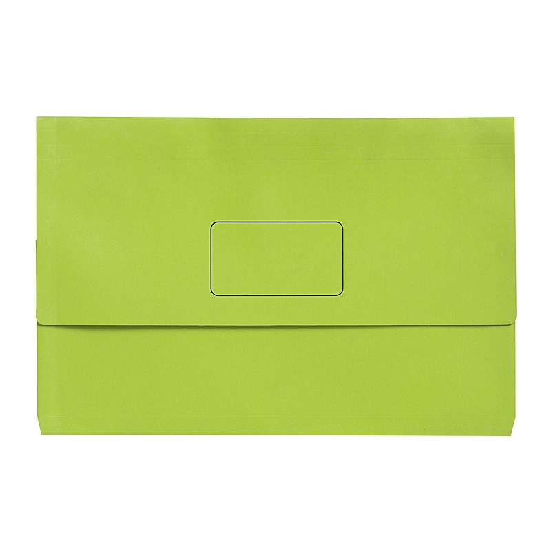 Marbig Slimpick F/C Document Wallet Brt Green Pk10/Product Detail/Stationery