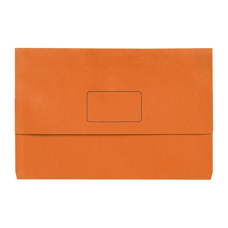 Marbig Slimpick F/C Document Wallet Brt Orang Pk10/Product Detail/Stationery