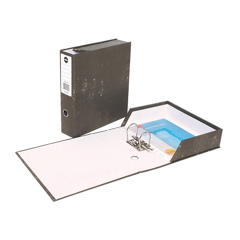 Marbig Lever Arch Box File Foolscap Black/Product Detail/Stationery