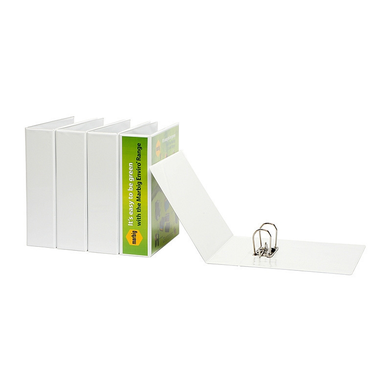 Marbig Lever Arch File A4 Clearview White/Product Detail/Stationery