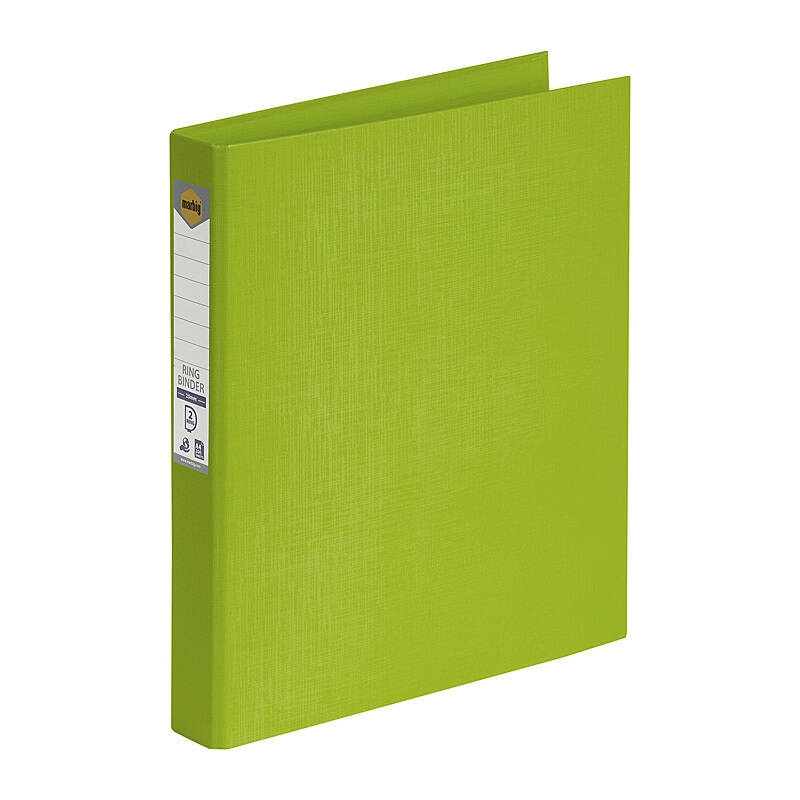 Marbig Ring Binder A4 25mm 2D Pe Lime/Product Detail/Stationery