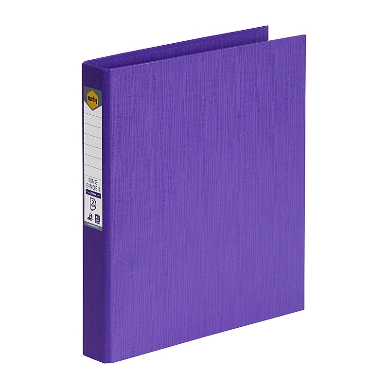 Marbig Ring Binder A4 25mm 2D Pe Purple/Product Detail/Stationery