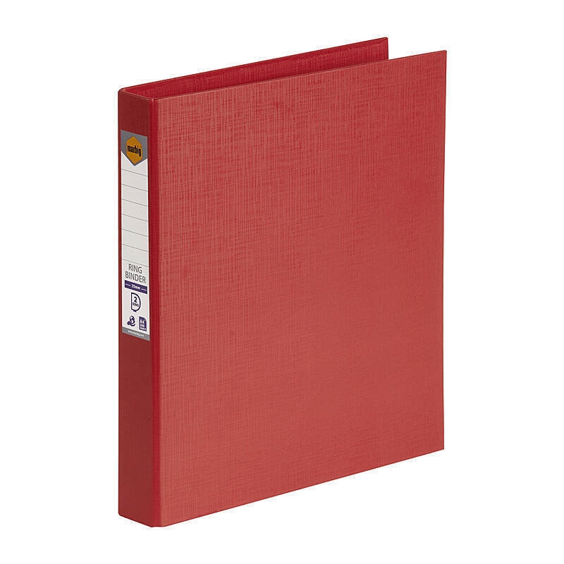 Marbig Ring Binder A4 25mm 2D Pe Red/Product Detail/Stationery
