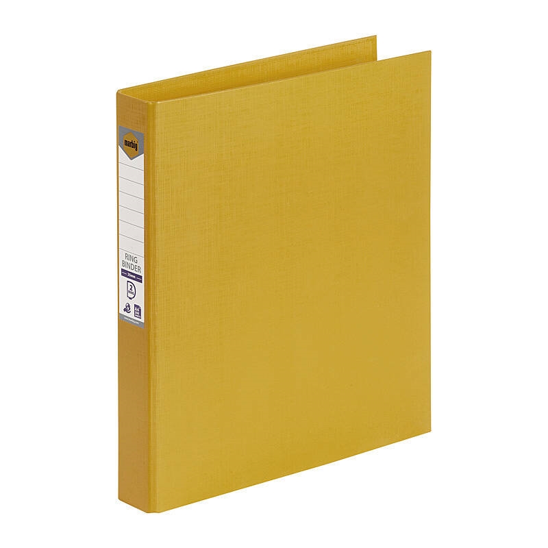 Marbig Ring Binder A4 25mm 2D Pe Yellow/Product Detail/Stationery