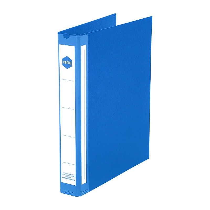 Marbig Ring Binder Deluxe A4 25mm 4D PE Blue/Product Detail/Stationery