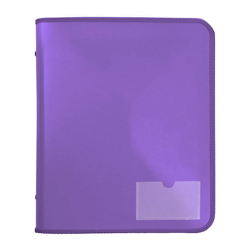 Marbig Zipper Binder W/ Tech Case 25mm 2D Purple/Product Detail/Stationery