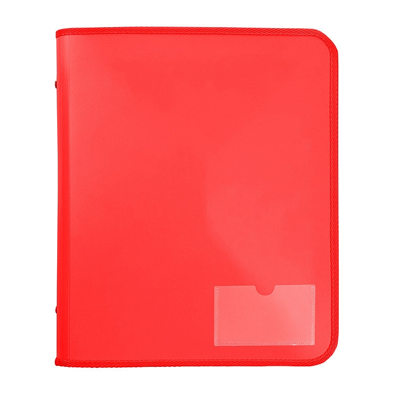 Marbig Zipper Binder W/ Tech Case 25mm 2D Red/Product Detail/Stationery