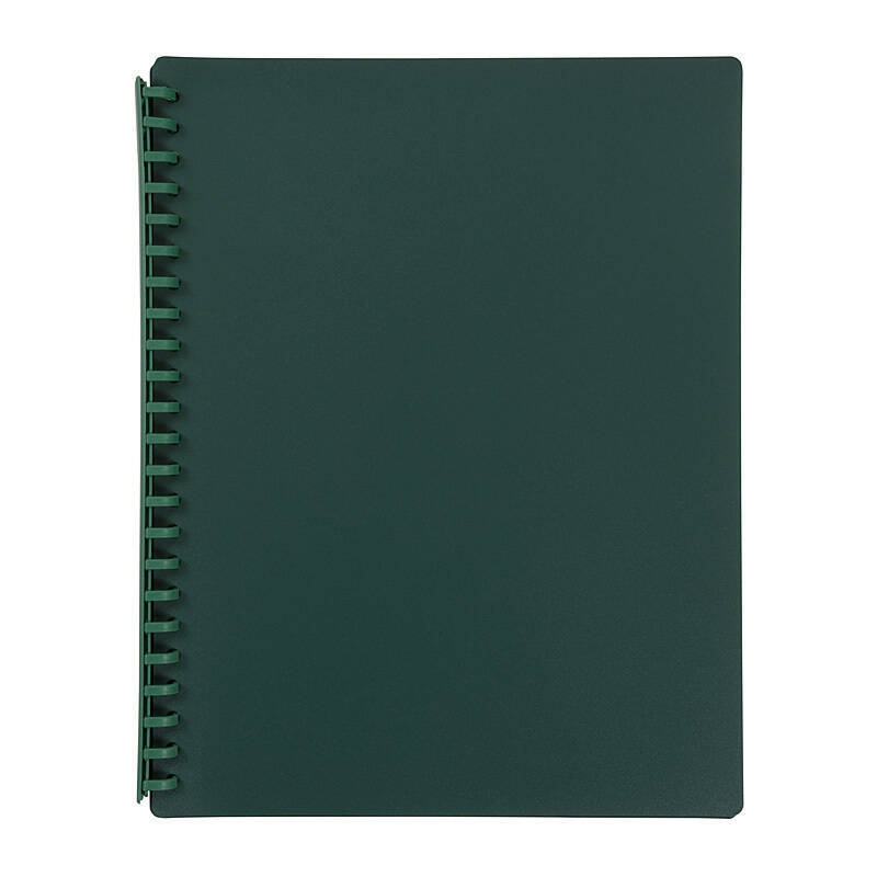 Marbig Refillable Display Book 20 Pocket Dark Grn/Product Detail/Stationery