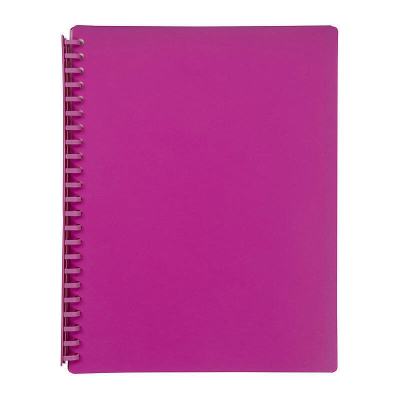 Marbig Refillable Display Book 20 Pocket Pink/Product Detail/Stationery