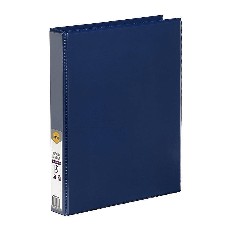 Marbig Clearview Insert Binder A4 25mm 2D Blue/Product Detail/Stationery