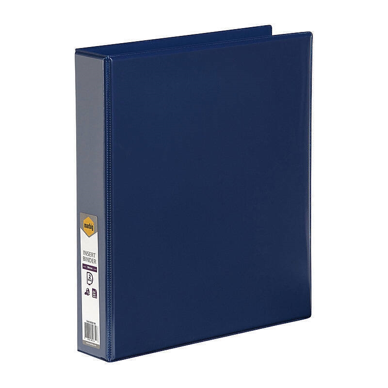 Marbig Clearview Insert Binder A4 38mm 2D Blue/Product Detail/Stationery