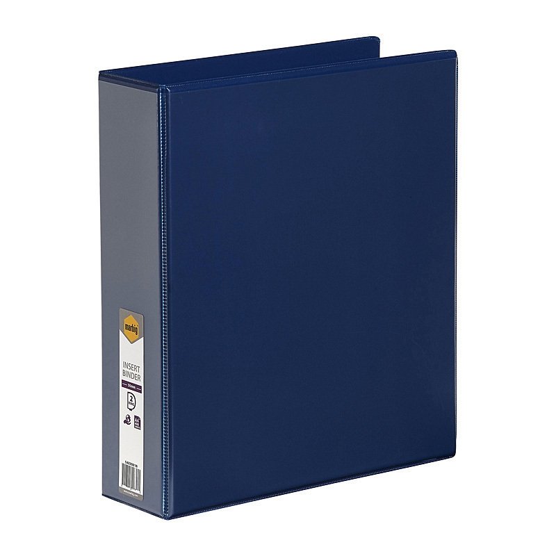 Marbig Clearview Insert Binder A4 50mm 2D Blue/Product Detail/Stationery