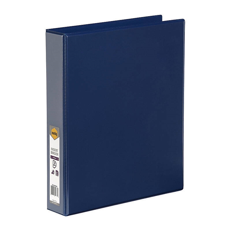 Marbig Clearview Insert Binder A4 38mm 3D Blue/Product Detail/Stationery