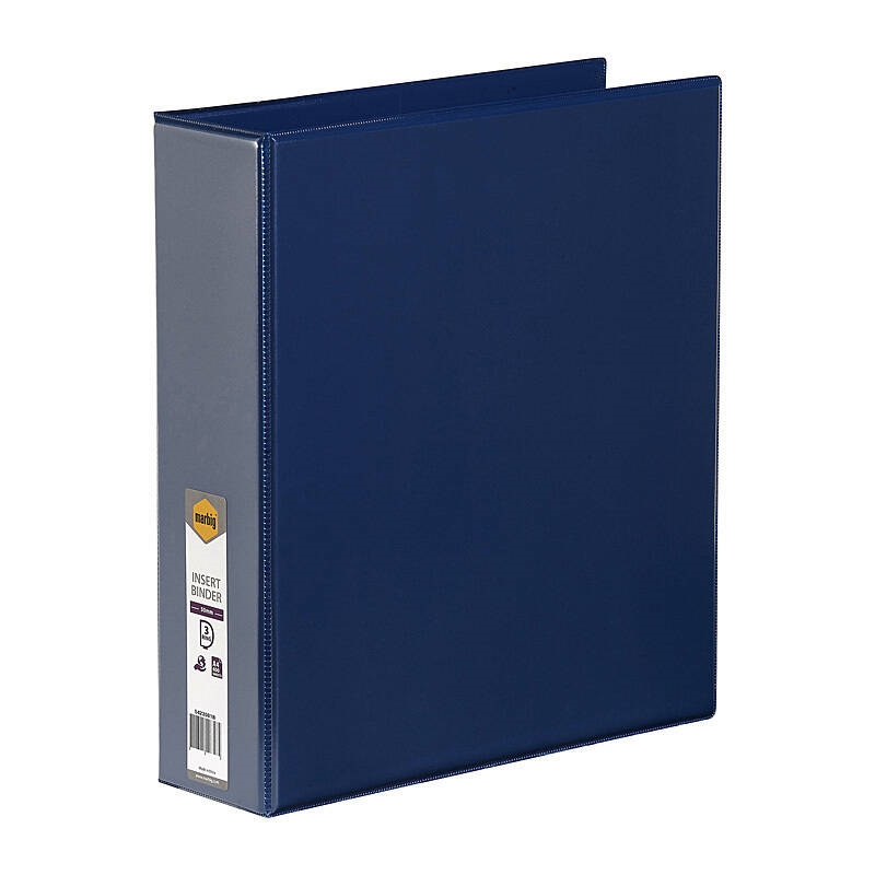 Marbig Clearview Insert Binder A4 50mm 3D Blue/Product Detail/Stationery