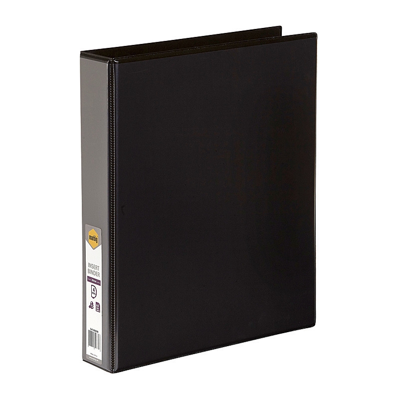 Marbig Clearview Insert Binder A4 38mm 4D Black/Product Detail/Stationery