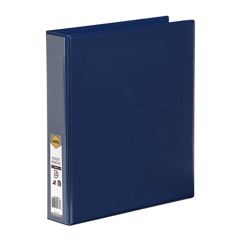 Marbig Clearview Insert Binder A4 38mm 4D Blue/Product Detail/Stationery