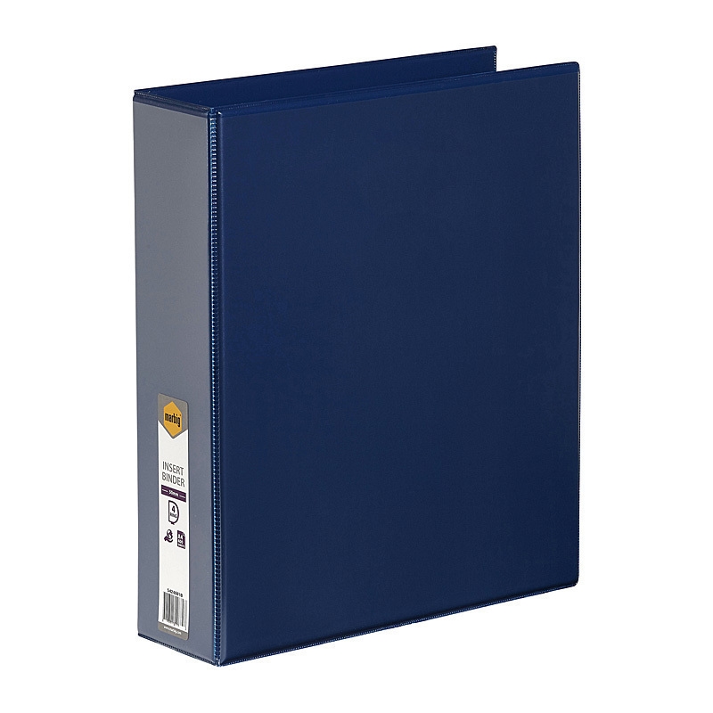 Marbig Clearview Insert Binder A4 50mm 4D Blue/Product Detail/Stationery