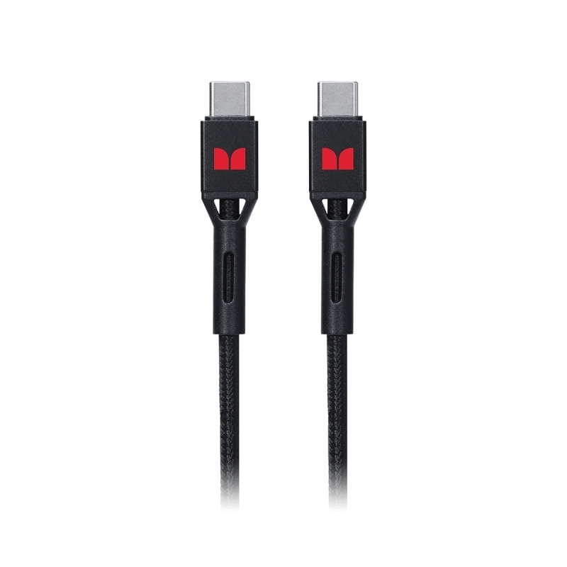 Monster USB-C to USB-C Braided Cable - Black 2m/Product Detail/Consoles & Accessories