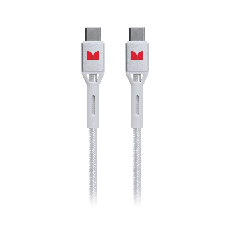 Monster USB-C to USB-C Braided Cable - White 2m/Product Detail/Consoles & Accessories