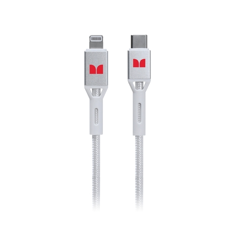 Monster Lightning to USB-C Braided Cable - White 2m/Product Detail/Consoles & Accessories