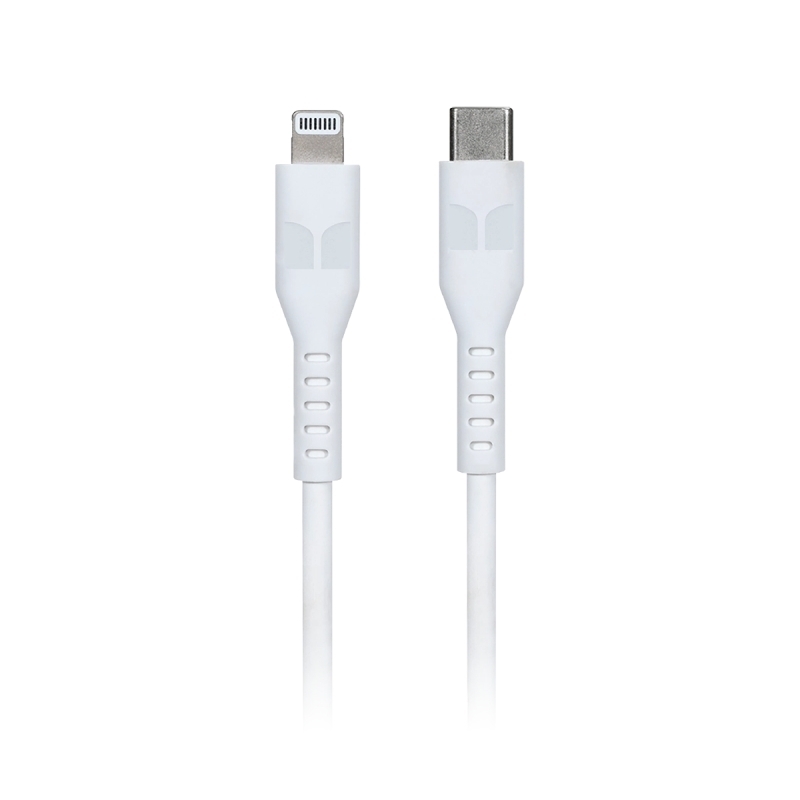Monster Lightning to USB-C Thermo Plastic Elastometer Cable - White 1.2m/Product Detail/Consoles & Accessories