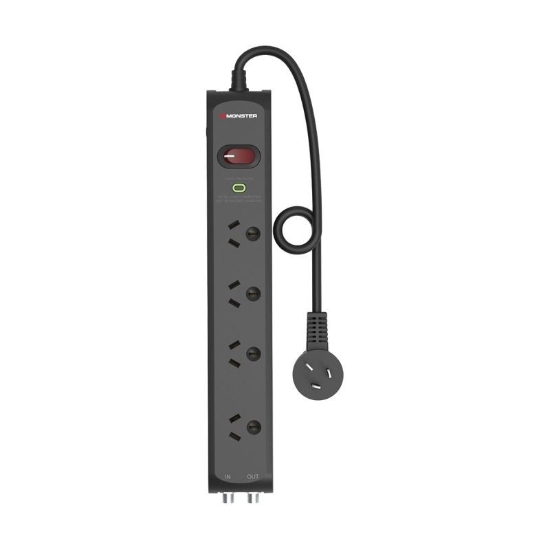 Monster 4 Socket Surge Protection Board with F-Type Connectors/Product Detail/Electronics