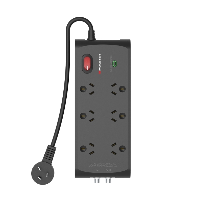 Monster 6 Socket Surge Protection Board with F-Type Connectors/Product Detail/Electronics