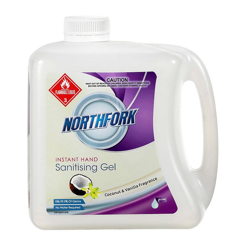 Northfork Hand Sanitiser Gel Coconut & Vanilla 2L/Product Detail/Cleaners