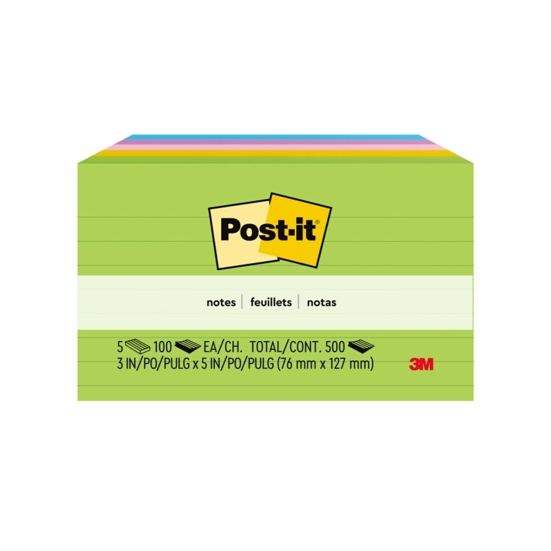 Post-It Lined Notes Jaipur 76 x 127mm 5-Pack/Product Detail/Stationery