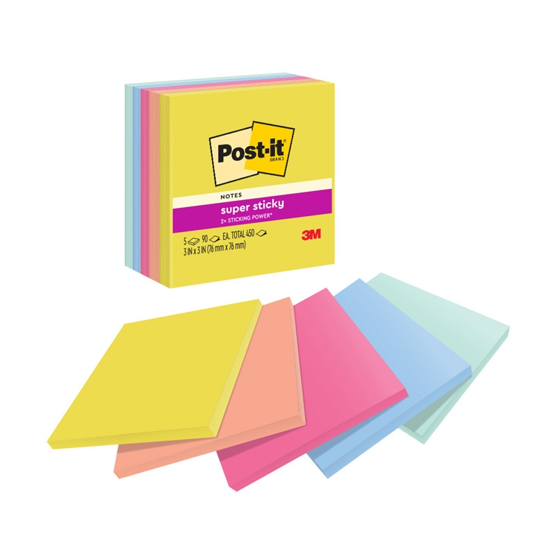 Post-It SSNotes 654-5SSJOY Pk5/Product Detail/Stationery