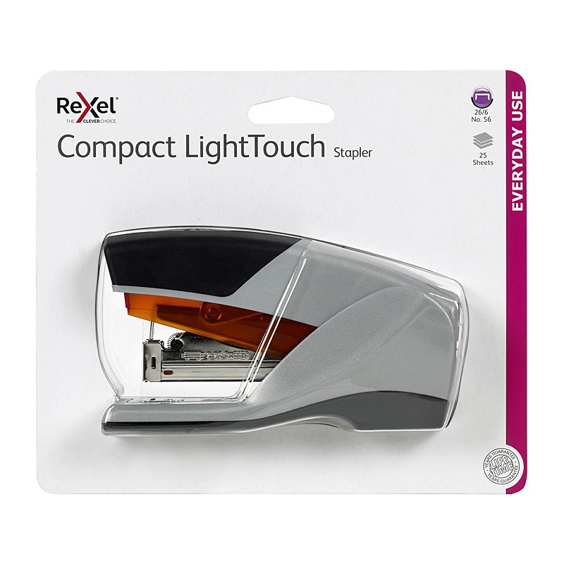 Rexel Stapler Half Strip Light Touch Grey/Product Detail/Stationery