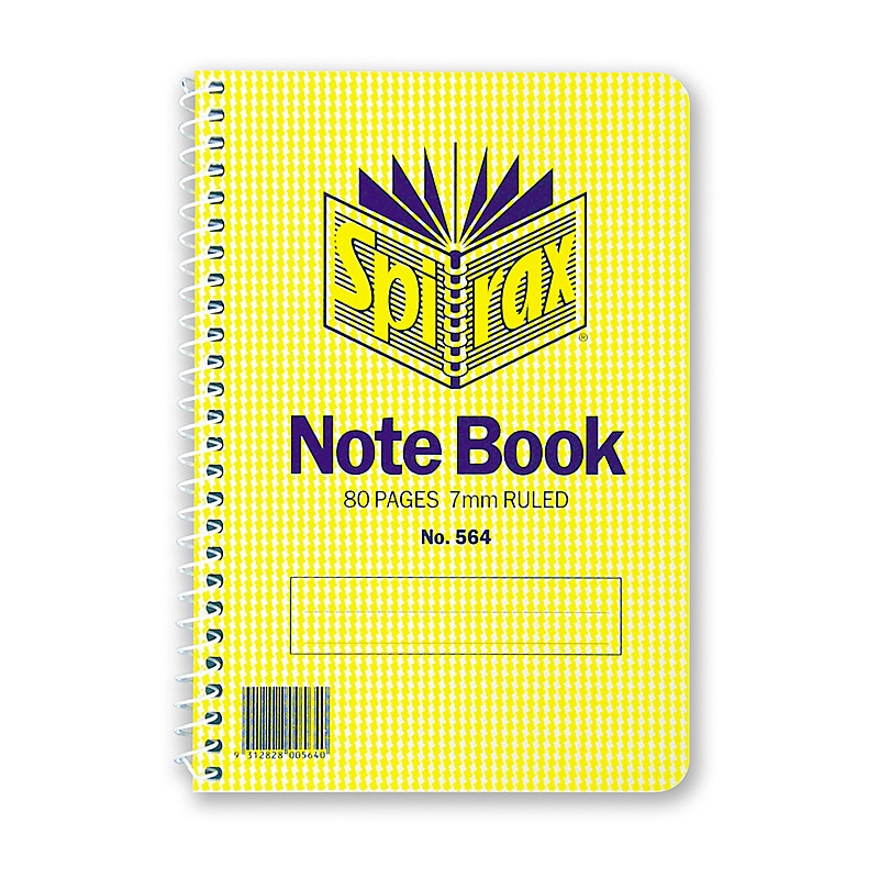 Spirax 564 Notebook Side Opening 167X114 80Pg Pk20/Product Detail/Stationery