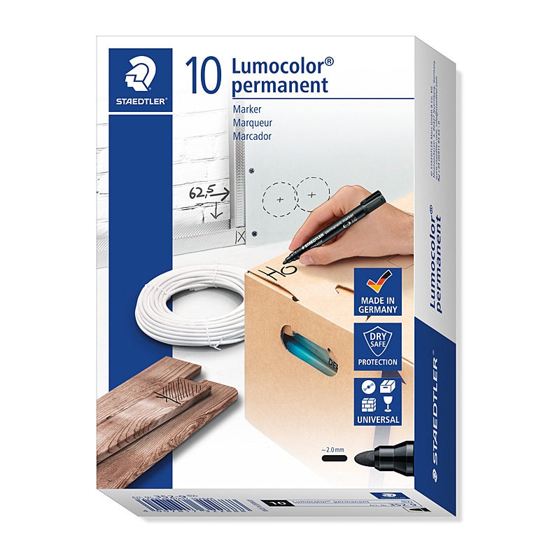 Staed PermMrk 352 Bul Blk Bx10/Product Detail/Stationery