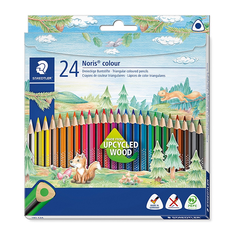 Staedtler Noris Colour Triangular Pencils - Box of 24 - Assorted Colours/Product Detail/Stationery