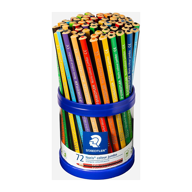 Staedtler Noris Colour Jumbo Pencils - Cup of 72 - Assorted Colours/Product Detail/Stationery