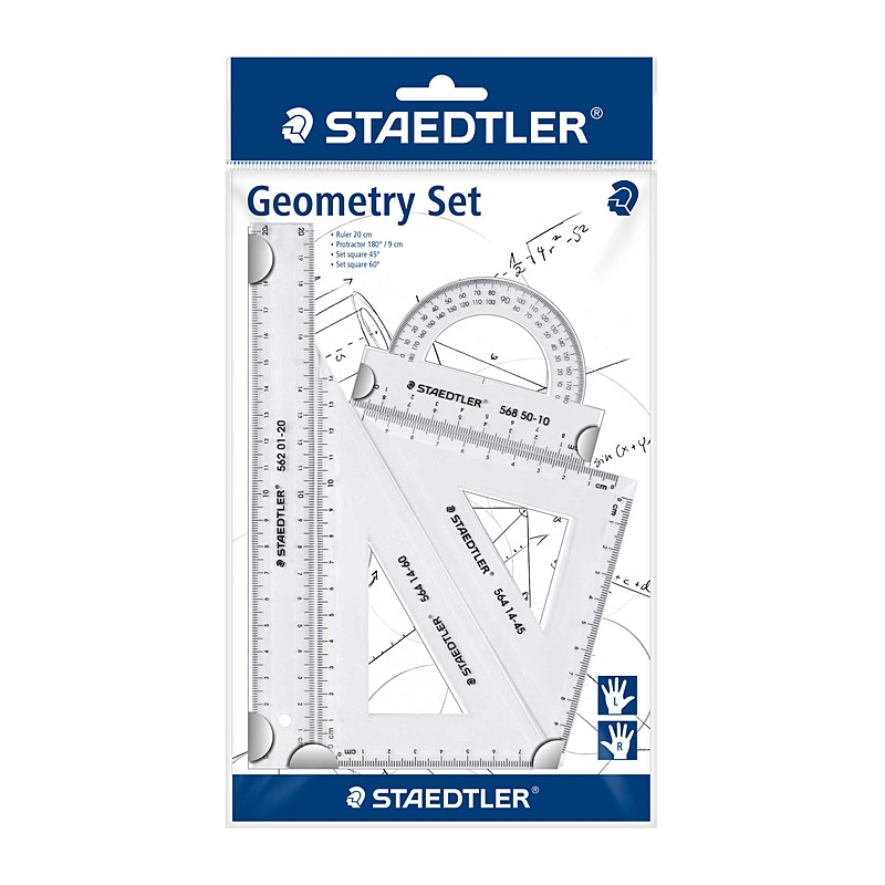 Staed Geometry Set of 4 Transp/Product Detail/Stationery