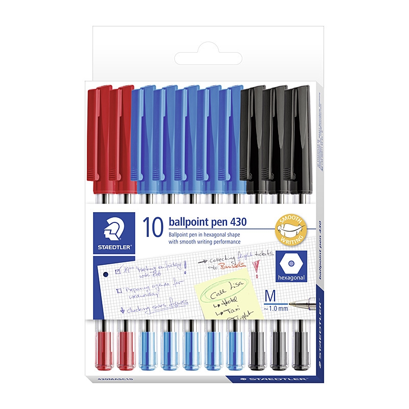 Staed Ballpoint430 M Ast Bx10/Product Detail/Stationery