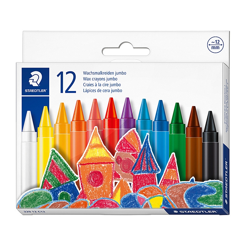 Staed Jumb Rd Wax Crayon Bx12/Product Detail/Stationery