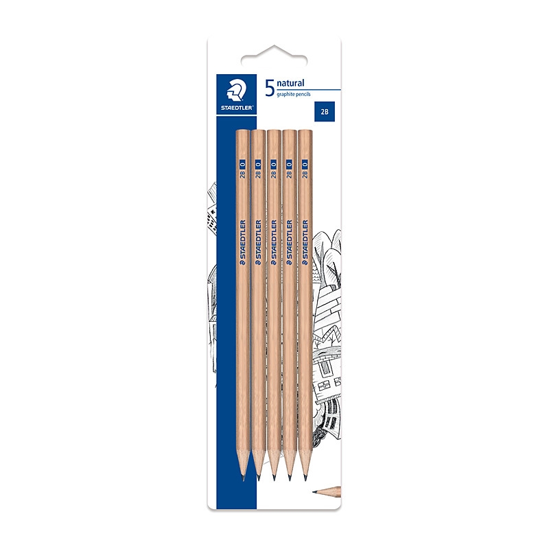 Staedtler Natural 2B Pencil - 5 Pack - Box of 12/Product Detail/Stationery